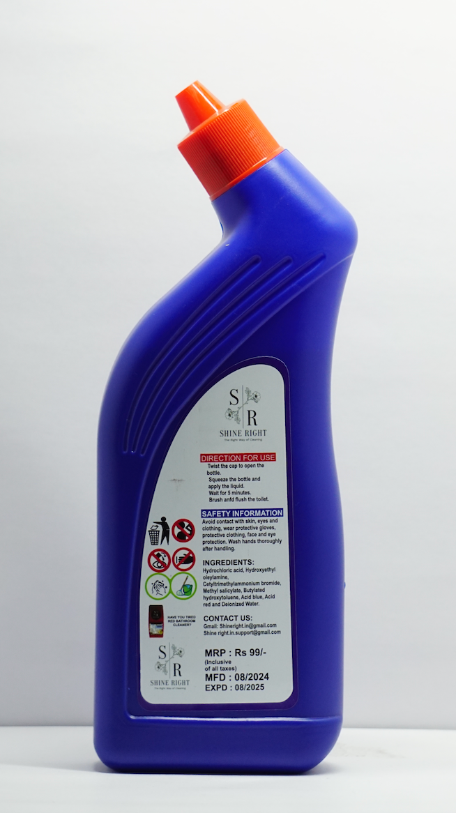 Shine Right Toilet Cleaner – Pack of 2 (500 ml x 2)