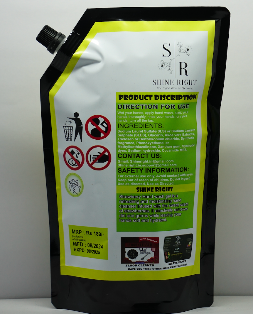 Shine Right Hand Wash – 1000 ml Refill Pack