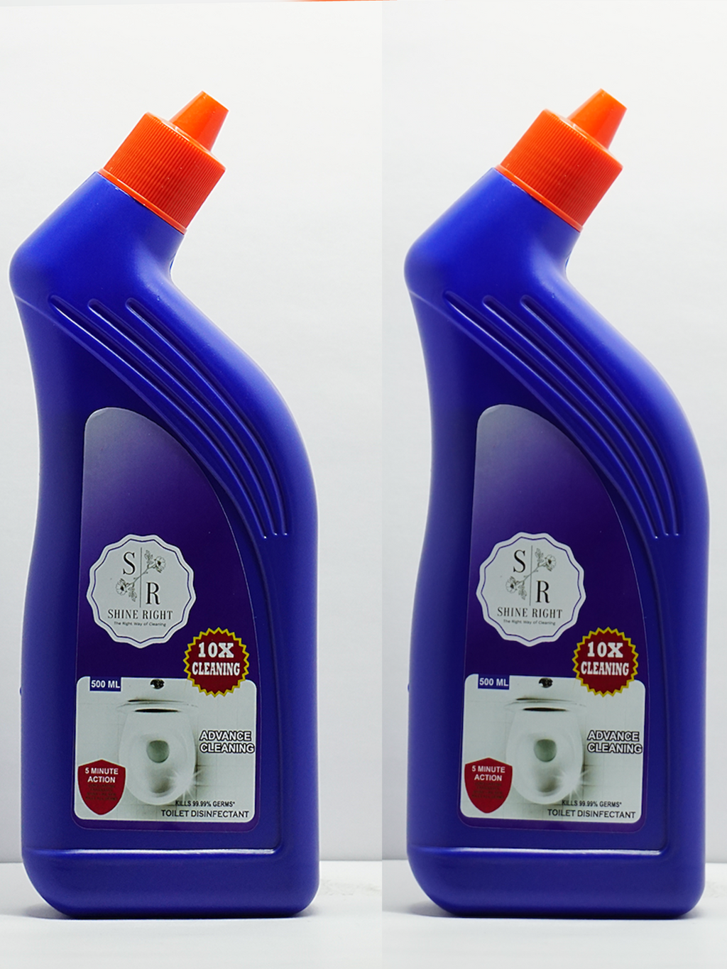 Shine Right Toilet Cleaner – Pack of 2 (500 ml x 2)